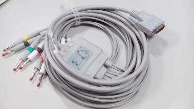 China Compatible Edan10 leads EKG cable with banana end ,IEC,SE-12 Express SE-3  SE-601A for sale