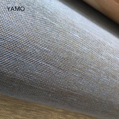 China CLASSIC Fabric Wallpaper Plain Textile Textured Linen Wallcovering for sale