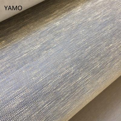 China CLASSIC Fabric Textured Plain Linen Wallpaper For Home Decoration for sale