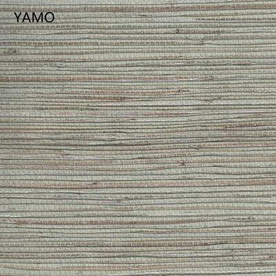 China Modern textured grasscloth wallpaper natural jute wallpaper for home decoration for sale