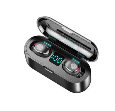 China Waterproof Led Display TWS F9 Wireless Earbuds BT 5.0 High Fidelity Stereo Fast Charging Earphone In-Ear 9D Earbuds Genuine For Mobile Phone for sale