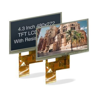 China 4.3 Inch TFT WQVGA 480x272 LCD Display 4.3 Touch Screen With RTP 4.3 Inch for sale