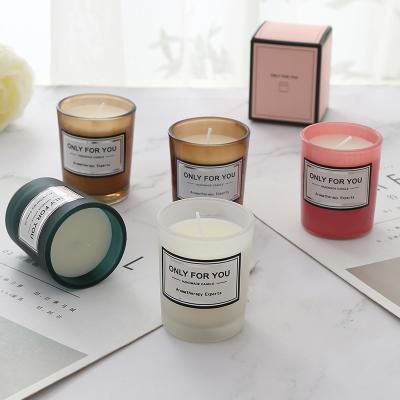 China Europe Wholesale Decorative Custom Personalized Packing Glass Candles Scented Luxury for sale