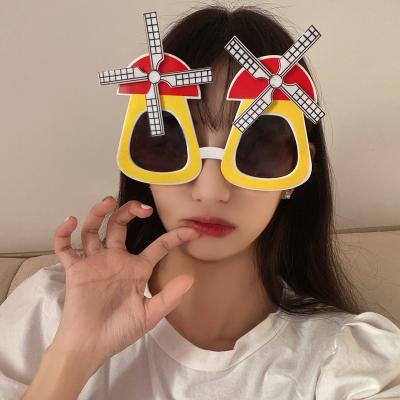 China Lovely Colorful Birthday Party Decoration Cake Topper Party Sunglasses Funny Happy Birthday Party Glasses for sale