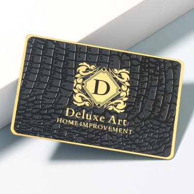 China China Metal Cards Luxury Credit Card Size Vip Member Metal Business trading Card with Laser Engraving Logo Customized for sale