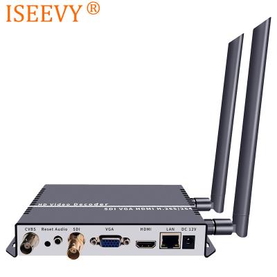 China ISEEVY WiFi H.265 H.264 IDS IP Decoder with IDS VGA CVBS Output Support RTMP RTSP UDP HTTP SRT Network Stream Decoding ISV-HVSDW5 for sale