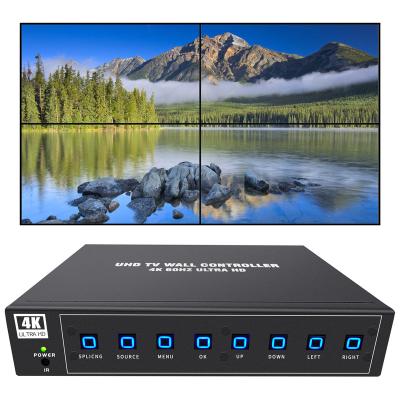 China 4K Video Wall Controller UHD TV Wall Controller 2x2 1x2 2x1 1x3 3x1 1x4 4x1 Support Rotate 90 180 270 Degree For 4 TV Splicing ISV-TWC4-4K60 for sale