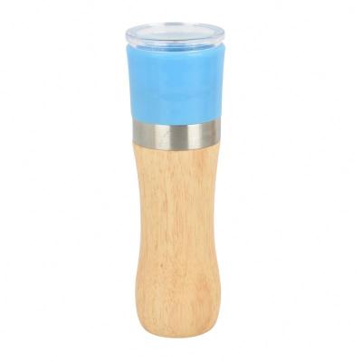 China Pepper Mill Crusher Wood Salt Grinder Viable Glass Manual Pepper Mill for sale