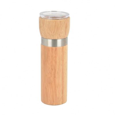 China Retro Wooden Salt And Pepper Grinder Set Wooden Pepper Mill Crusher Grinder for sale