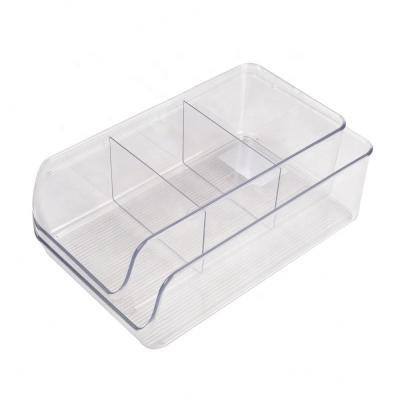 China Collapsible Fridge Storage Basket Containers Organizer Food Storage Bins For Freezer Fridge Organizer for sale