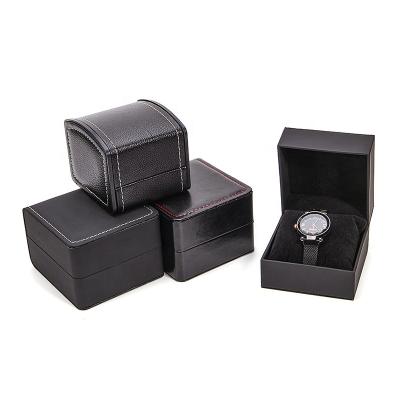 China Handmade Luxury Custom Logo PU Leather Gift Packaging Box For Watch for sale