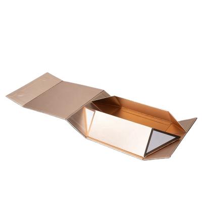 China Recycled Materials Custom Magnetic Cardboard Foldable Gift Box For Shoe Packaging for sale