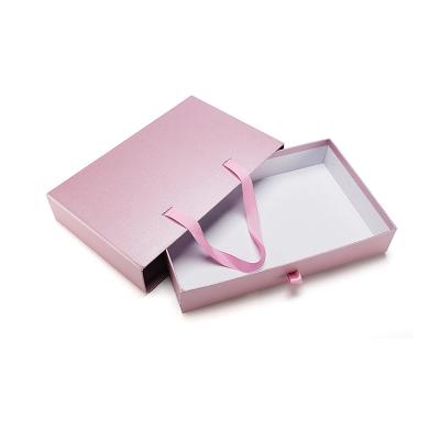 China Recycled Materials Cardboard Clothing Underwear Packaging Drawer Custom Magnetic Gift Box With Handles for sale