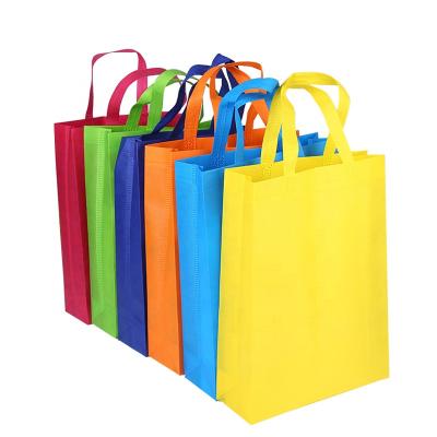 China Wholesale Portable Waterproof Nonwoven Reusable Foldable Shopping Handled Grocery Bag Tote Bag for sale