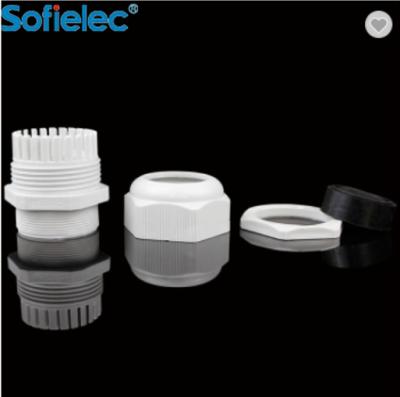 China Double IP68 PG29 Nylon Waterproof Compression Wire Nylon Cable Double IP68 PG29 Plastic Gland Type for sale