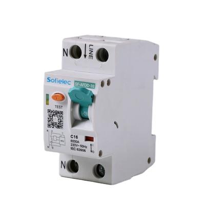 China Hot Selling Europe Market 6-32A 1P+N CB Approval AFDD Untis Curve Fault Circuit Breaker 6KA for sale