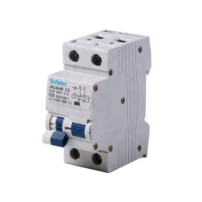 China CB Module 1P+N 40A JVL16-40 , AC 10kA 2P RCBO 2 Approval for sale