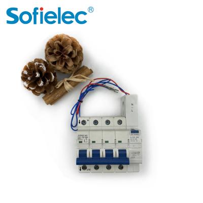 China sofielec rcbo 3p 4p circuit bureaker 6KA for sale