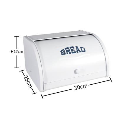 China 2021 New Design Custom Sustainable Cute Home White Metal Bread Packaging Box for sale