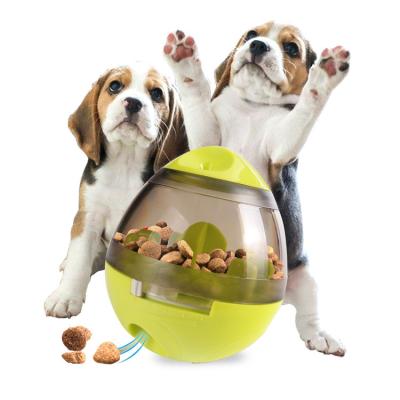 China Viable Popular Hot Selling Pet Food Dispensing Feeder Dog Tumbler Toys Bouncing Food Automatic Slow Dog Bowl for sale