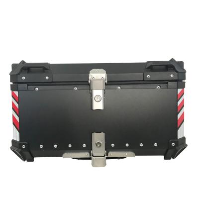 China Waterproof OHHO Motorcycle Aluminum Alloy Tail Box Motorcycle Affordable Top Food Delivery Box for sale