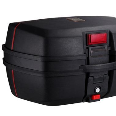 China OHHO 32L PP+PC Anti-Crash Top Case Box Bike Rear Plastic Storage Trunk Case Motorcycle Tail Box for sale