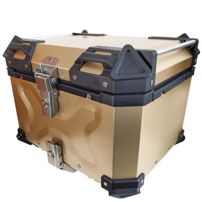 China Motorcycle Outer Riding OHHO 55L Aluminum Alloy Motorcycle Rear Upper Box Case Aluminum Tail Boxes for sale