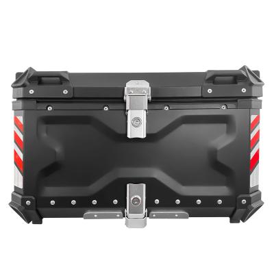 China Large Capacity 65L System OHHO 2021 Motorcycle Luggage Cases Aluminum Rear Food Delivery Top Box for sale