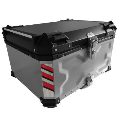 China Motorcycle Luggage System OHHO Large Capacity Design Delivery Aluminum Motorcycles Storage Top Case Box for sale