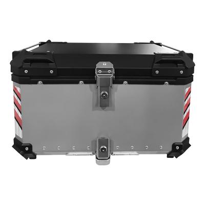 China OHHO System 85 L Motorcycle Luggage Aluminum Alloy Boxes Top Delivery Bike Case Motorcycle Trunk Rear Box for sale