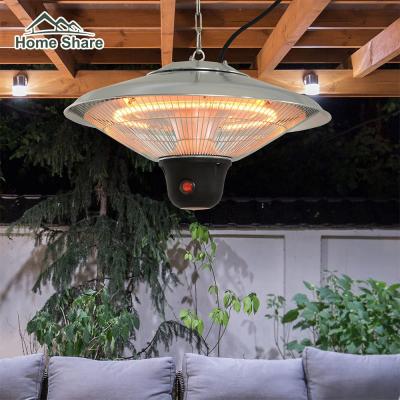 China Outdoor Celling Hanging Heater Double Heating Elements Waterproof Electric Indoor and Outdoor Quiet Operation Patio Heater for sale