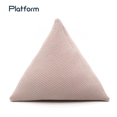 China Sofa Lumbar Cushion Comfort Sofa Textile Cushion Decor Collection Folded Home Triangle Pillow for sale