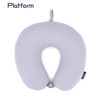 China Folded U Shape Solid Color Pillow Bestselling Microbeads Neck Rest Looks Cheap Home Car Plain for sale