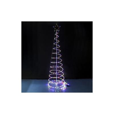 China Solar EU Wholesale China Supplier Creative Solar Energy 6Ft Led Spiral Christmas Tree Lights for sale