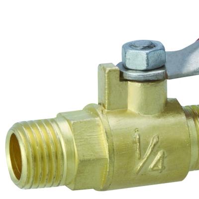 China General straight brass valve M 1/4