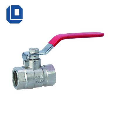 China General Brass BALL VALVE With High Quality Iron x Handle Female Female for sale