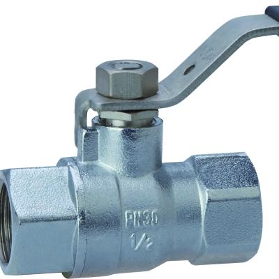 China General F X F Brass BALL VALVE With Stainless Steel Handle for sale