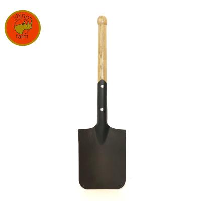 China High Quality Garden Shovel Carbon Steel Head Wooden Farm Shovel Handle Garden Tool Shovel for sale