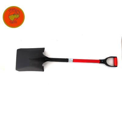 China Shovel Agriculture Farming Tools Good Quality Carbon Steel Shovel With Fiberglass Handle From Factory for sale