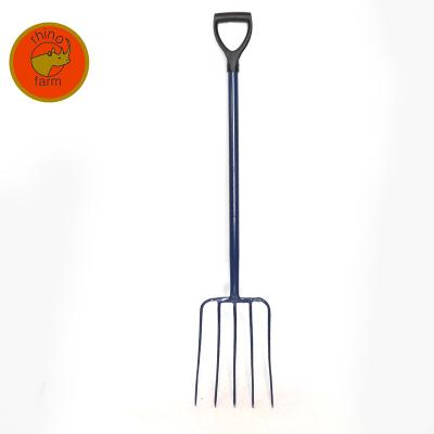 China Steel Premium ProfessionalHigh Quality Multifunctional Steel Garden Fork / Digging Fork for sale