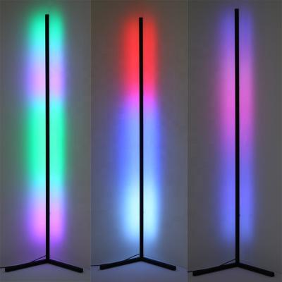 China Modern Nordic Design RGB Designer Tripod For Living Room Standing Modern Wedge Led Light Wedge Led Lamp for sale