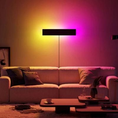 China RGB Color Wall Lamp Living Room Bedroom Background Light Simple Modern Unreal Wall Atmosphere Modern Wall Lamp for sale