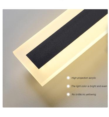 China Minimalist Line Wall Corridor Outdoor Waterproof Outdoor Lamp Yard Villa Strip Yard LED Lamp Polycarbonate Wall Lamp for sale