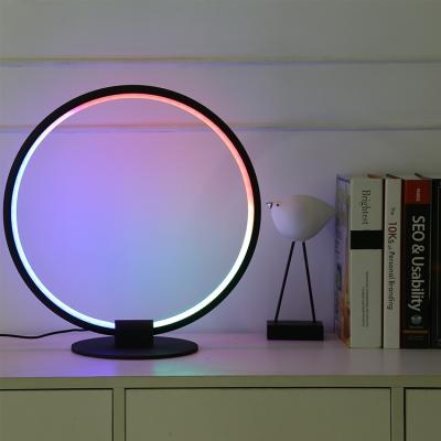 China Living Room Bedroom LED Bedside RGB Decorative Modern Nordic European Light Led Lamp Table for sale