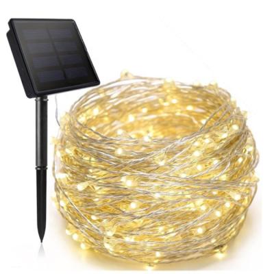 China Mini 12 Meter RGB Christmas Lights Outdoor Led Decoration Rope Light Outdoor Waterproof Warm White Solar Diwali Light for sale