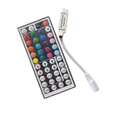 China RGB Led Strip Controller RGB Led Strip & Controller Set DC12/24V Mini IR 44 RGB Main Controller L40.0*W12.0*H5mm for sale