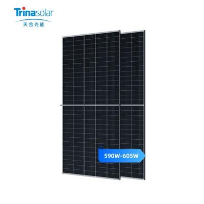 China Trina Solar Panel Vertex 590W 595W 600W 605W Solar Power System Panel Solar Energy Agriculture System 25 Years Warranty for sale