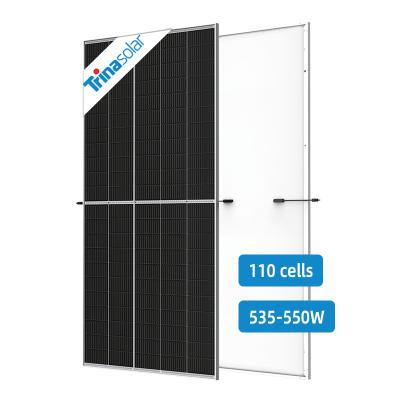 China Trina solar power system solar half cut 144 cell panels trina solar panel 530W summit 550W solar panels for solar system for sale