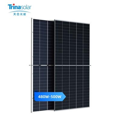 China New Solar Home System Stock 480W 485W 490W Solar Panels Trina 500W Monocrystalline Solar Panel Solar for sale