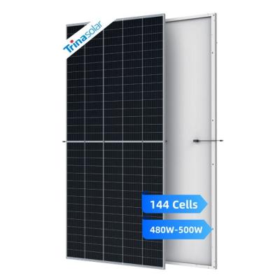 China Home System Factory Wholesale 480W-500W Trina High-Efficiency Module Mono Solar Cells Flexible Solar Panel for sale